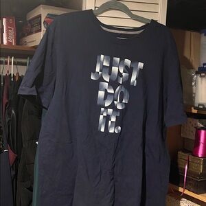 Nike Black Tee with White Graphic